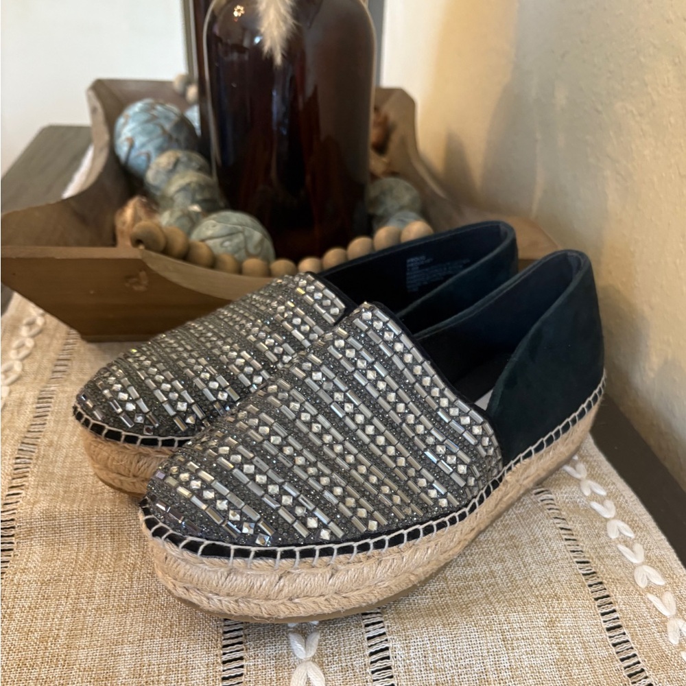 Steve Madden Black and Gray Espadrilles